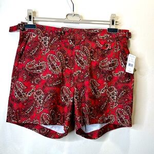 Brooks Brothers 5” Newport Printed Swim Trunks Size 32